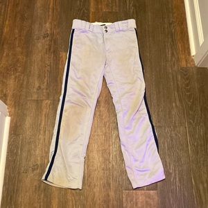 boys grey DeMarini Baseball pants YL